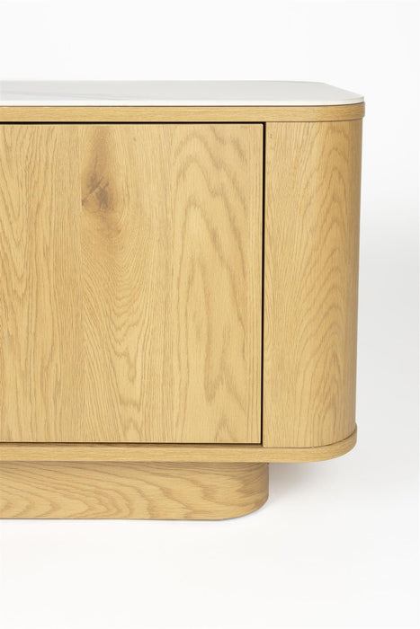 Dressoir Low Almira Hout Naturel 40x180 cm