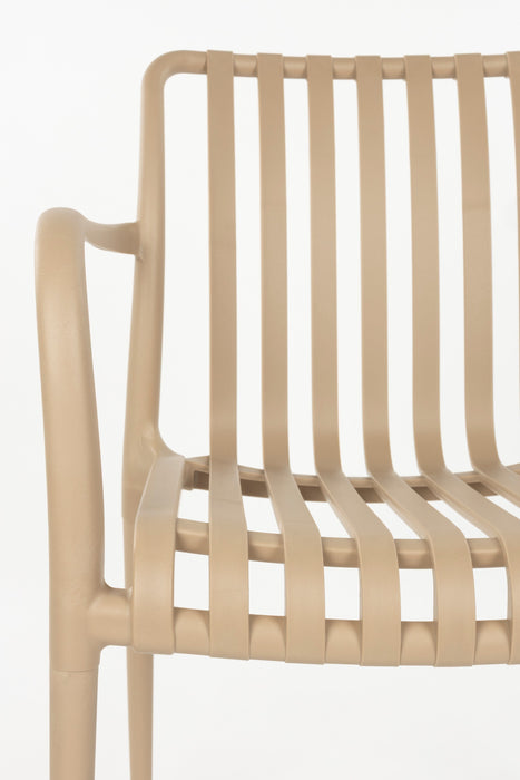 Tuinstoel Amae Polypropyleen Beige 57x53 cm
