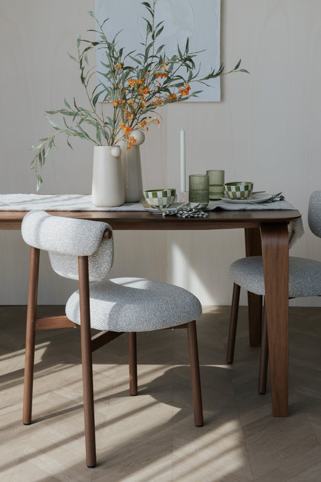 Eetkamerstoel Lee Polyester Beige 57x46 cm