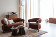 Fauteuil Robyn Polyester Rood 70.5x78 cm