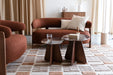 Fauteuil Sofa 2-seater Robyn Polyester Rood 71x135.5 cm