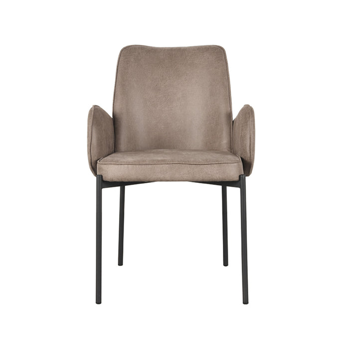 Label51 Eetkamerstoel Joni - Taupe - Micro Suede-Eetkamerstoelen-LABEL51