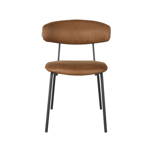 Label51 Eetkamerstoel Zack - Cognac - Micro Suede-Eetkamerstoelen-LABEL51