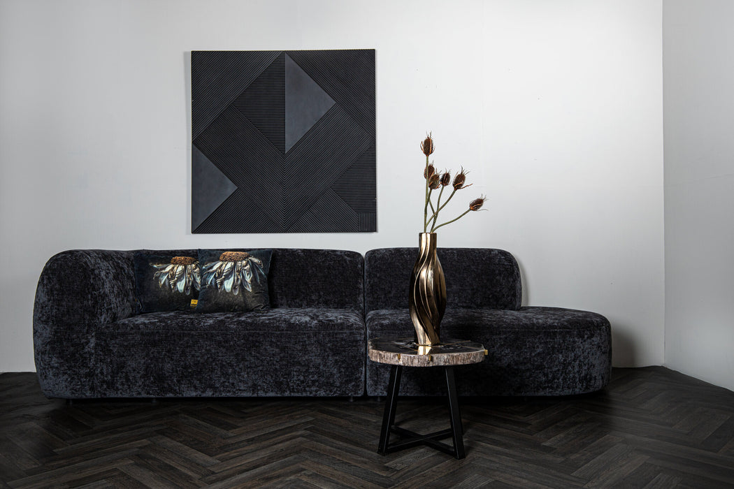 2-Sitzer-Sofas 2-Sitzer-Sofa Lujo Bank Creme Fiore Stoff 2 Sitzer Element
