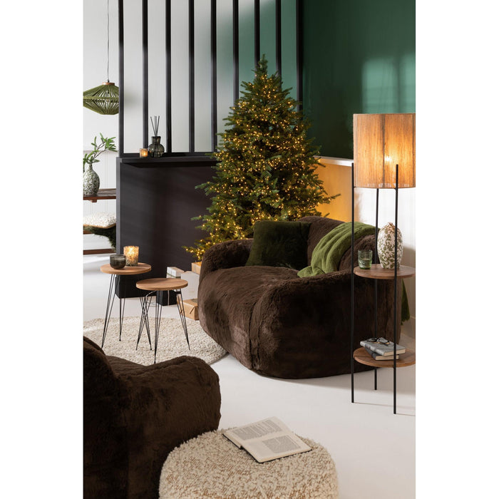 2.5-zitsbank Bruin Polyester L 110x152 cm-2-Zitsbanken-J-Line