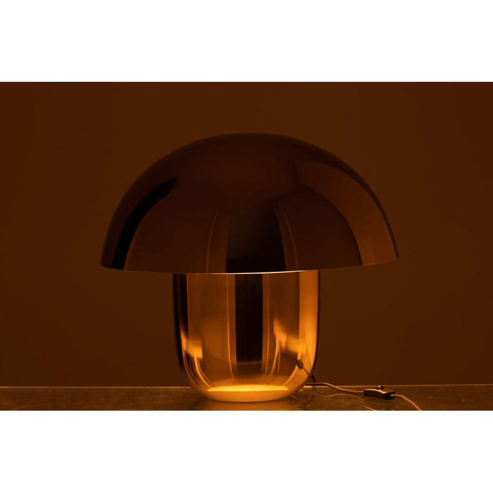 2de kans 50x45x50 J-Line Lamp Paddenstoel ijzer goud Large-Tafellampen-J-Line