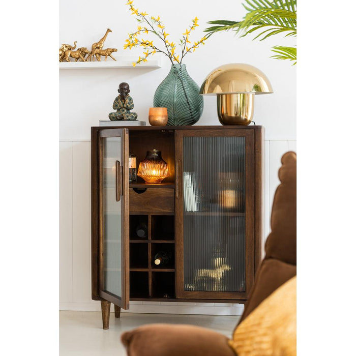 2de kans 50x45x50 J-Line Lamp Paddenstoel ijzer goud Large-Tafellampen-J-Line