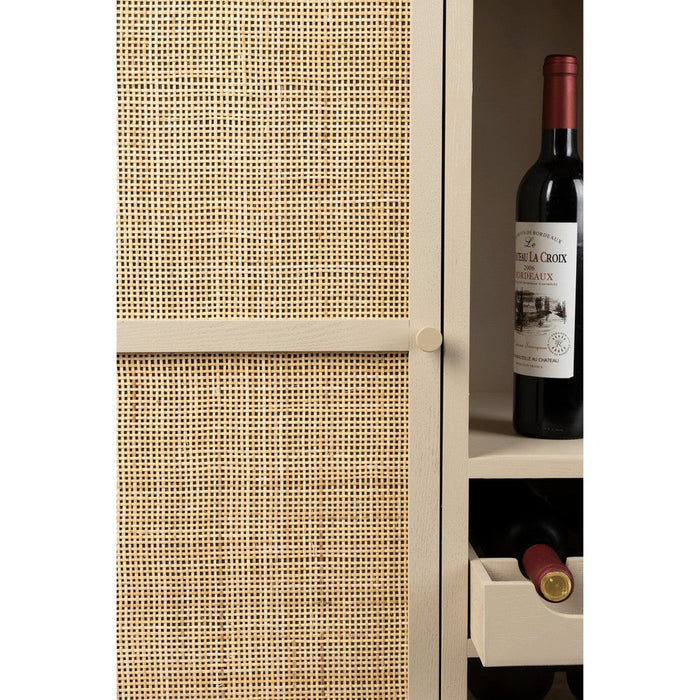2de kans Amaya Wijnkast Laag 90x38x100 cm-Wijnkasten-Creating Home