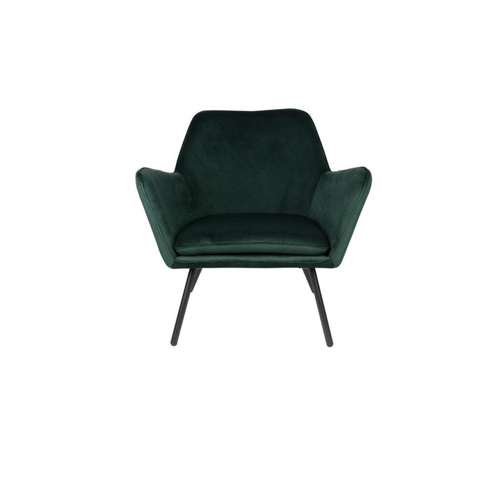 2de kans Bon Fauteuil Velvet Groen-Fauteuils-Creating Home