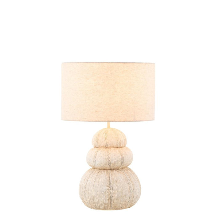 2de kans J-Line Lamp Zee-egel poly beige-Tafellampen-J-Line