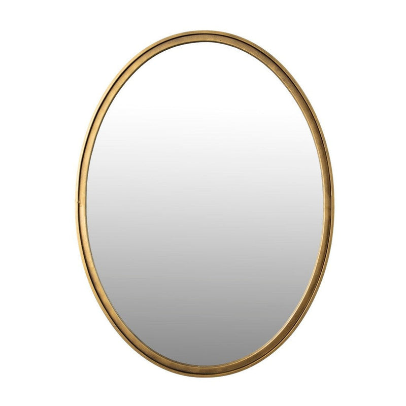 2de kans Matz Spiegel Ovaal Antiek Goud Medium-Spiegels-Creating Home