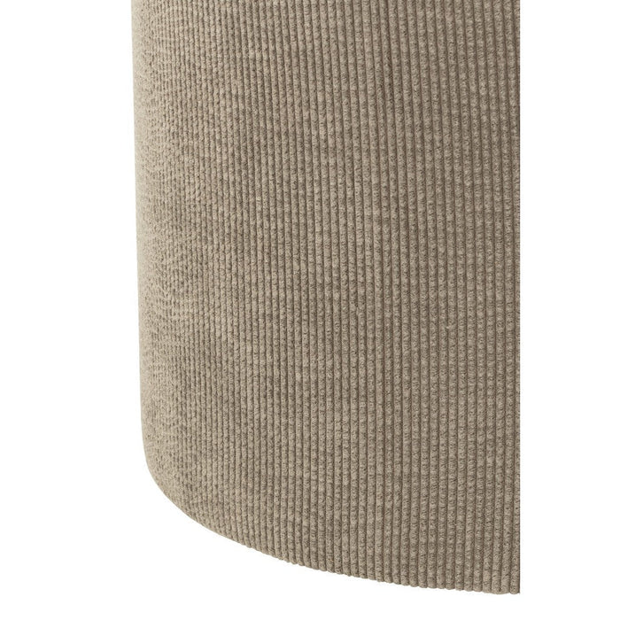 2de kans Pouf Strepen Velvet Grey-Poefs-J-Line