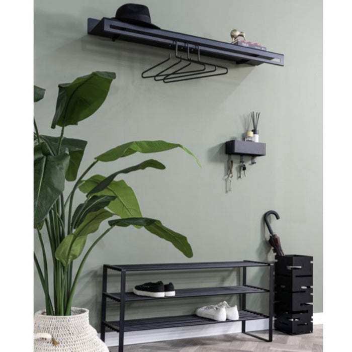 2de kans SWAY 120 Wandkapstok - Zwart-Kapstokken-Spinder