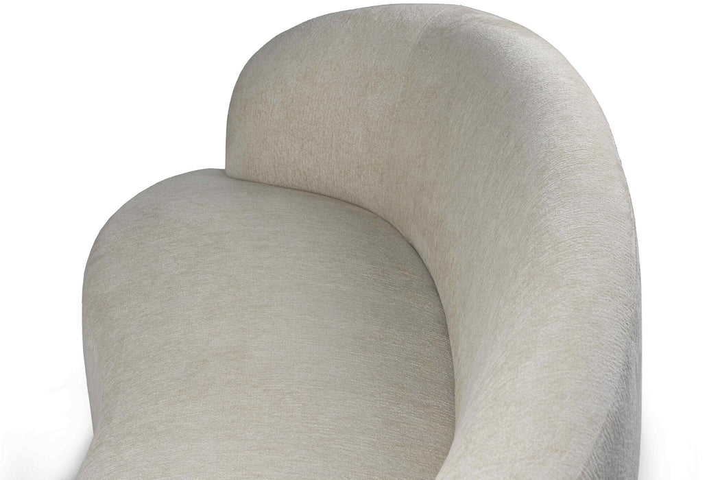 Lichtquellen Lampe Bohne Creme Nanci Stoff 3-Sitzer Sofa