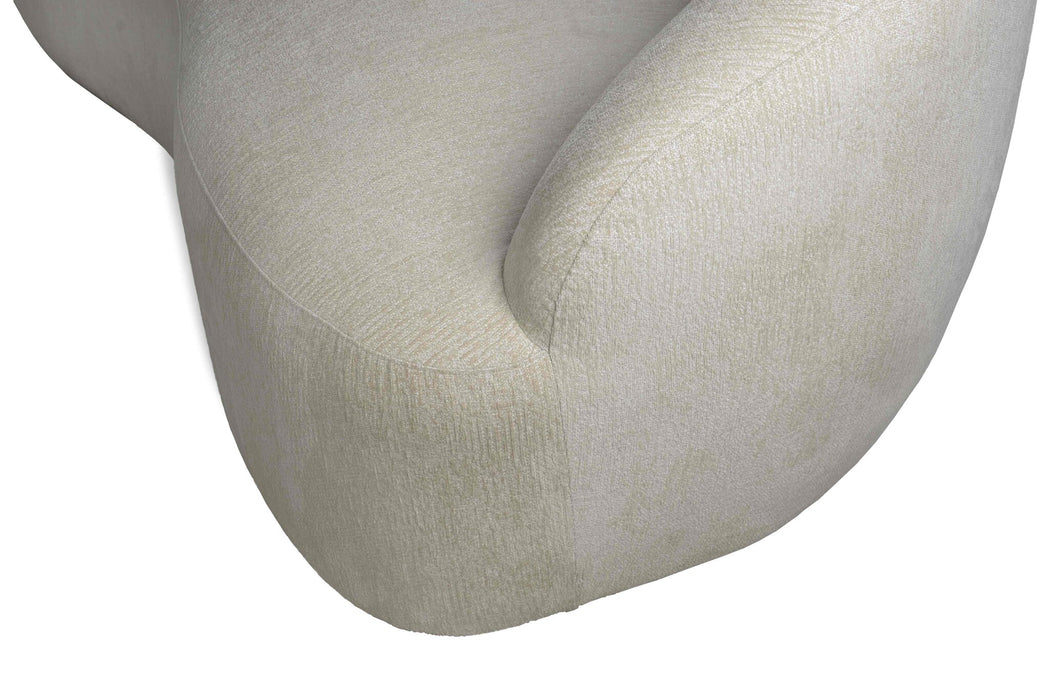 Lichtquellen Lampe Bohne Creme Nanci Stoff 3-Sitzer Sofa