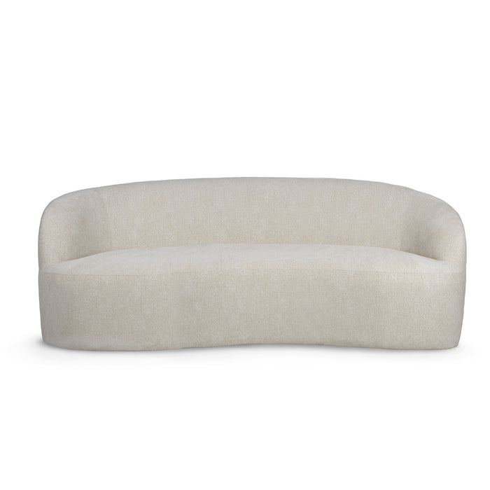 Lichtquellen Lampe Bohne Creme Nanci Stoff 3-Sitzer Sofa