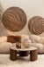 Beige polyester vloerkleed Curvae 109x238 cm in een sfeervol interieur met een zachte textuur.