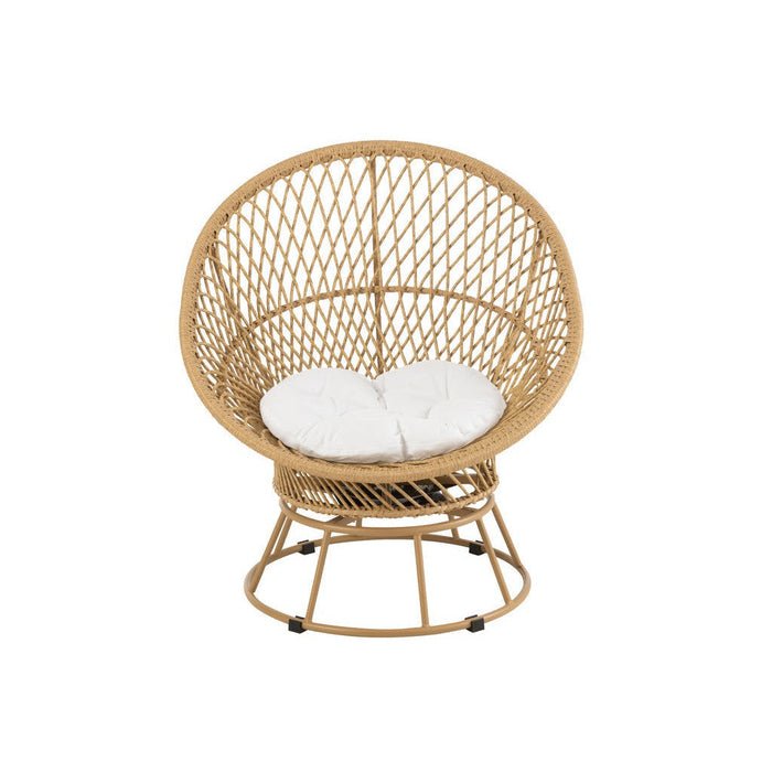 3-zitsbank Beige Riet 92 cm-3-Zitsbanken-J-Line