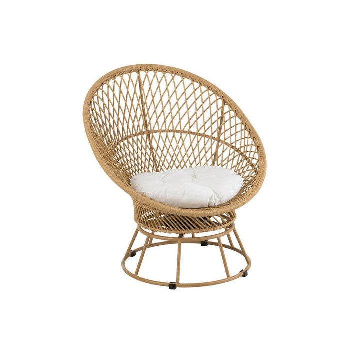 3-zitsbank Beige Riet 92 cm-3-Zitsbanken-J-Line