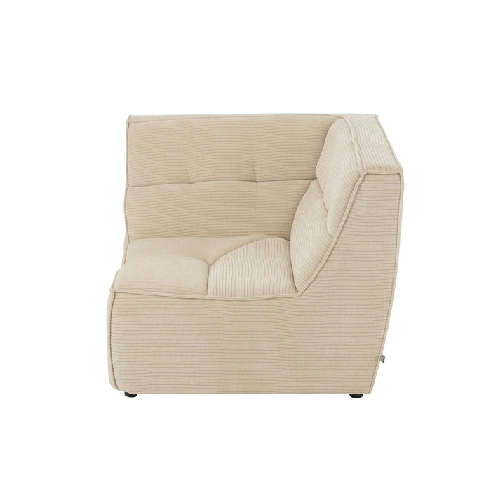 3-zitsbank Beige Stof 98 cm 98x98x83 cm-3-Zitsbanken-J-Line