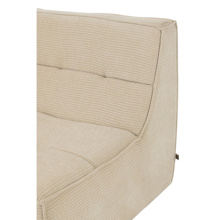 3-zitsbank Beige Stof 98 cm 98x98x83 cm-3-Zitsbanken-J-Line