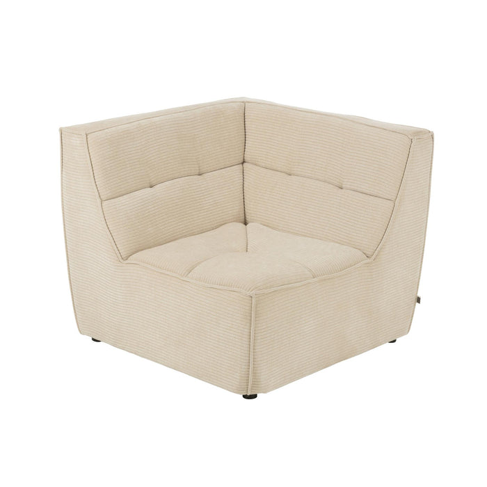 3-zitsbank Beige Stof 98 cm 98x98x83 cm-3-Zitsbanken-J-Line