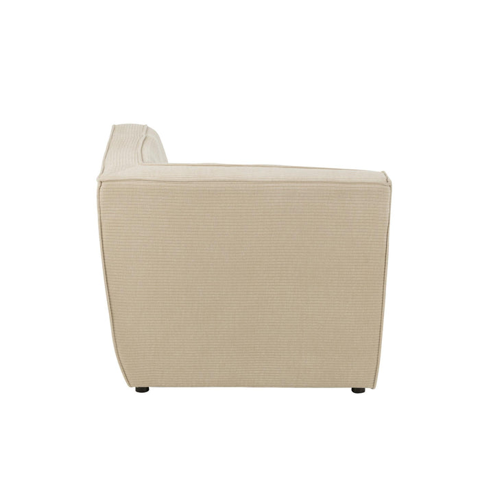 3-zitsbank Beige Stof 98 cm 98x98x83 cm-3-Zitsbanken-J-Line