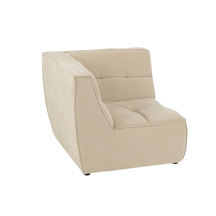 3-zitsbank Beige Stof 98 cm 98x98x83 cm-3-Zitsbanken-J-Line