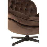 3-zitsbank Bruin Metaal 88 cm 88x83x84 cm-3-Zitsbanken-J-Line
