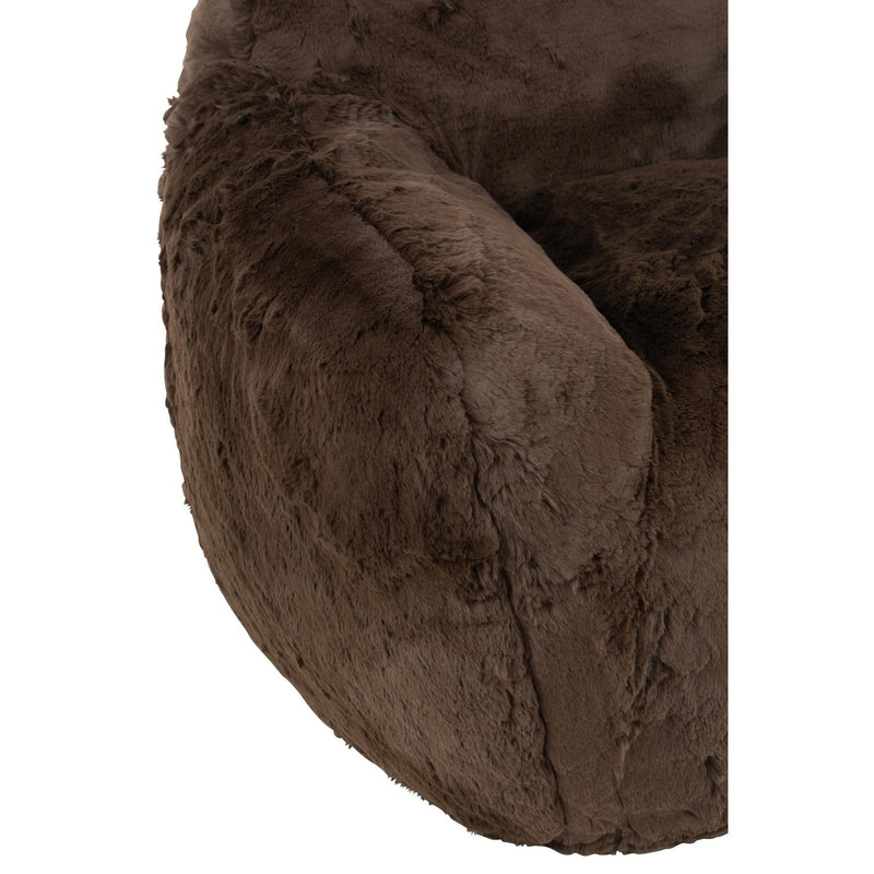 3-zitsbank Bruin Polyester S 98 cm 98x99x75 cm-3-Zitsbanken-J-Line