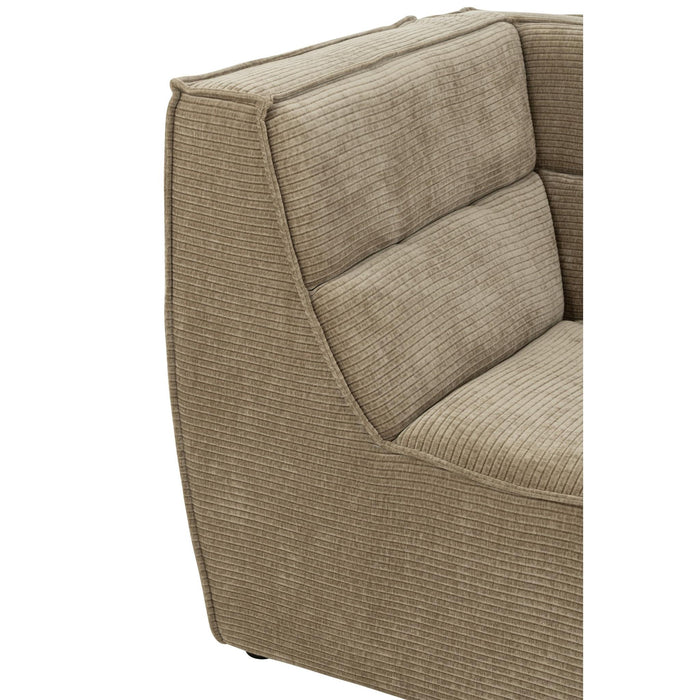 3-zitsbank Bruin Populierenhout 98 cm 98x98x83 cm-3-Zitsbanken-J-Line
