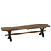 3-zitsbank Bruin Recycled hout 35x180 cm-3-Zitsbanken-J-Line