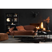3-zitsbank Bruin Stof 85x180 cm-3-Zitsbanken-J-Line