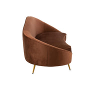 3-zitsbank Bruin Stof 85x180 cm-3-Zitsbanken-J-Line