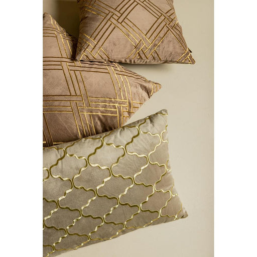 3-zitsbank Cerine Bruin Fluweel Sierkussen Embroidery Rechthoekig-3-Zitsbanken-PTMD