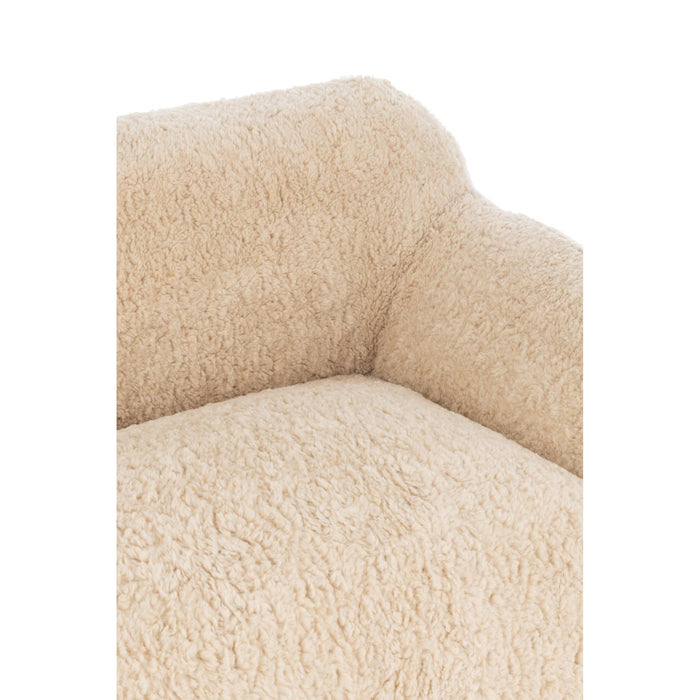 3-zitsbank Crème Polyester L 110x152 cm - Crème/ivoor-3-Zitsbanken-J-Line