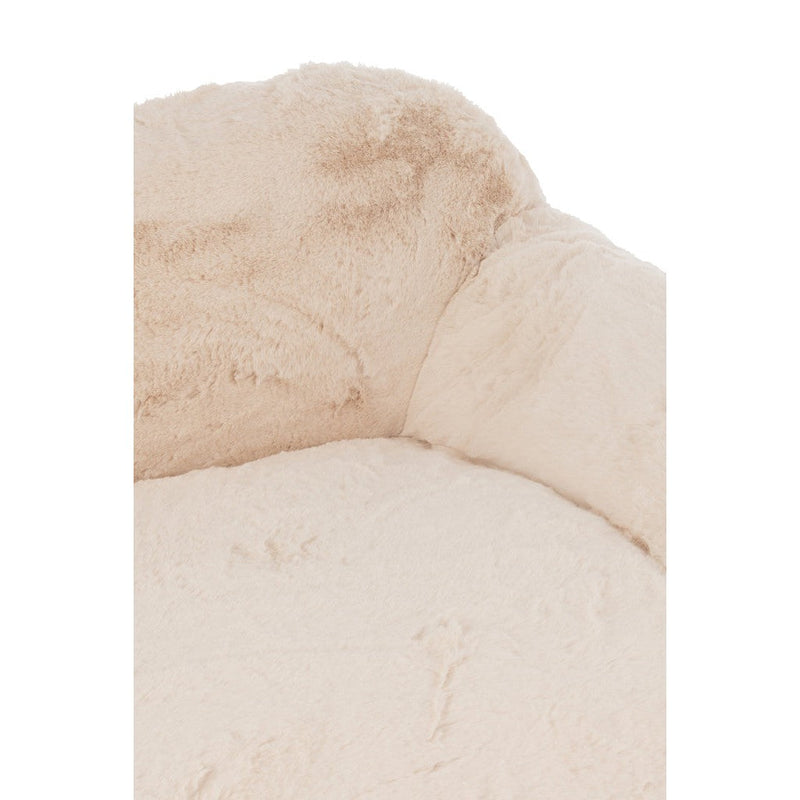 3-zitsbank Crème Polyester L 110x152 cm Crème/ivoor 46449-3-Zitsbanken-J-Line