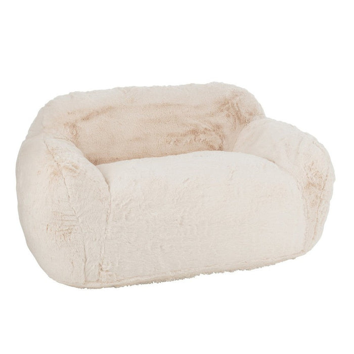 3-zitsbank Crème Polyester L 110x152 cm Crème/ivoor 46449-3-Zitsbanken-J-Line