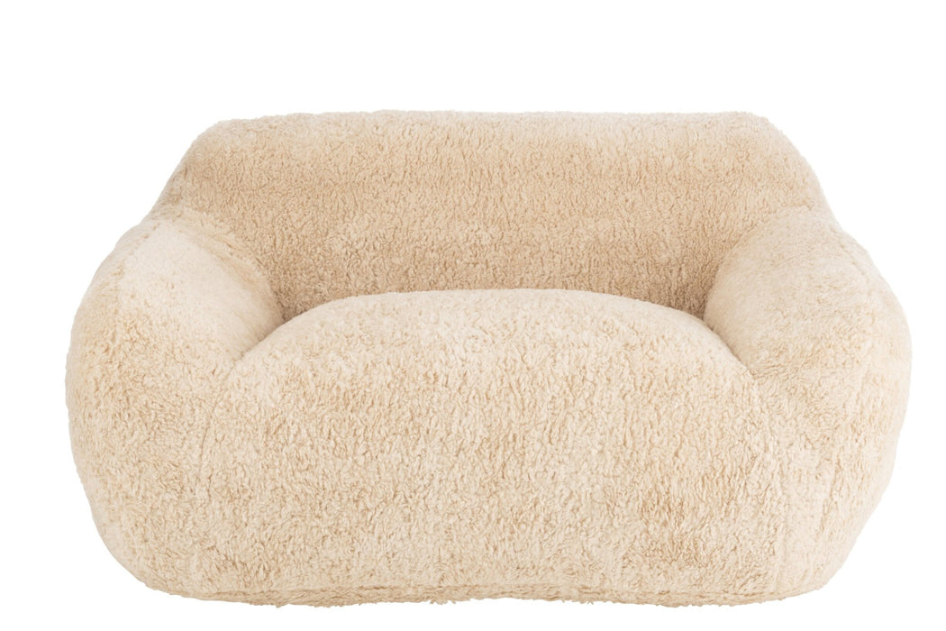 3-zitsbank Crème Polyester L 110x152 cm Crème/ivoor 46452