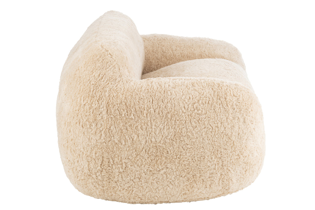 3-zitsbank Crème Polyester L 110x152 cm - Crème/ivoor - 46452-3-Zitsbanken-J-Line