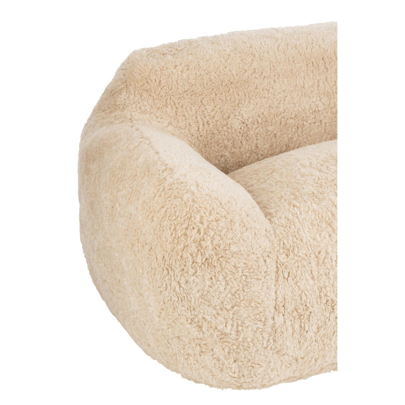 3-zitsbank Crème Polyester L 110x152 cm Crème/ivoor 46452-3-Zitsbanken-J-Line