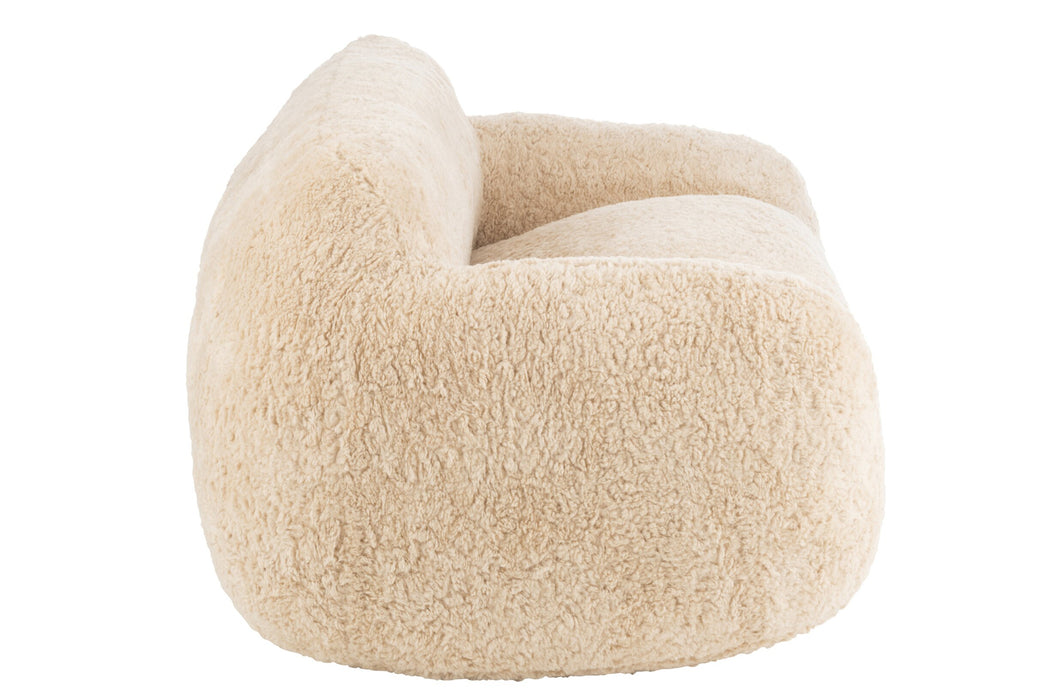 3-zitsbank Crème Polyester L 110x152 cm Crème/ivoor 46452