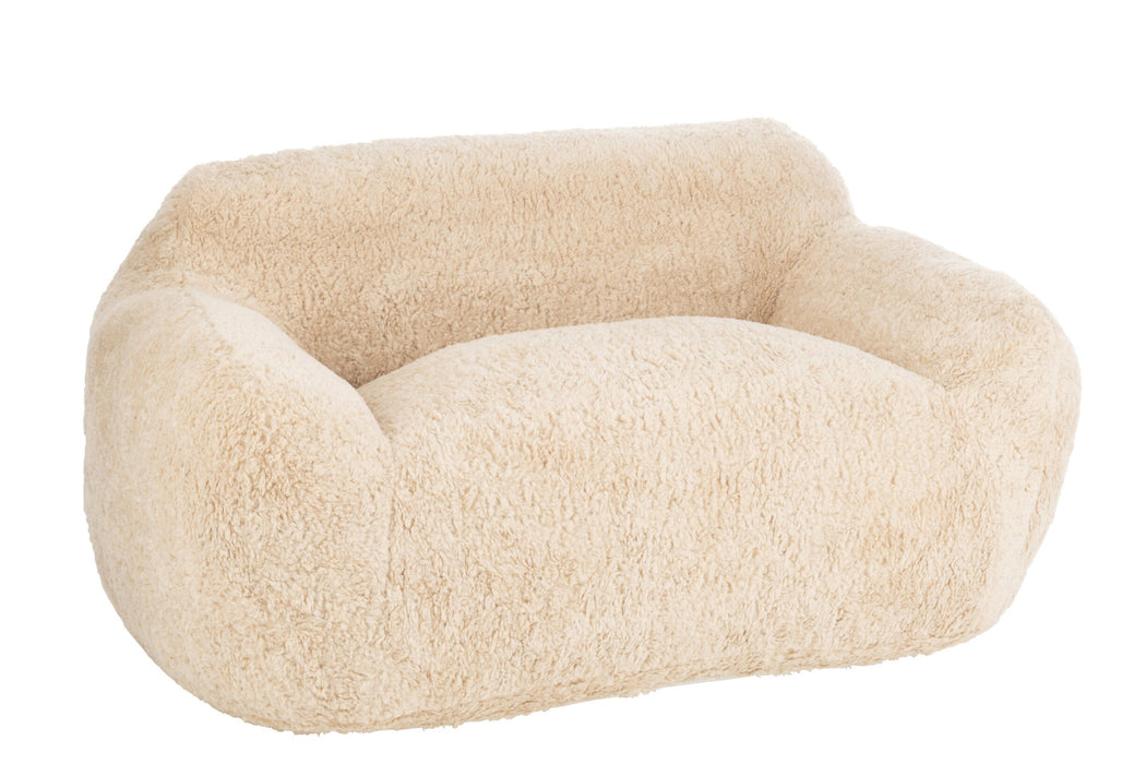 3-zitsbank Crème Polyester L 110x152 cm Crème/ivoor 46452
