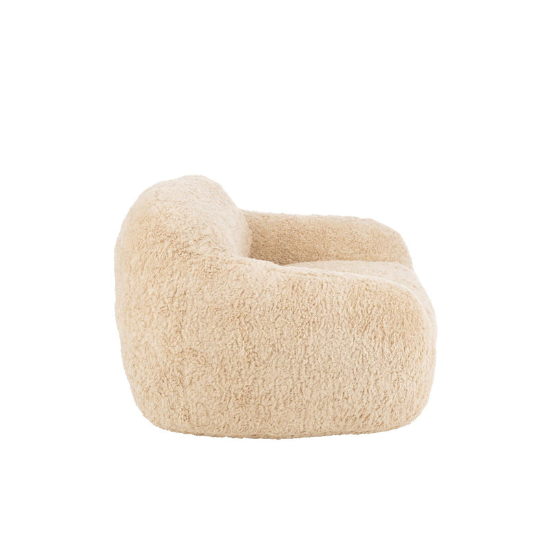 3-zitsbank Crème Polyester S 98 cm Crème/ivoor 98x99x75 cm 46451-3-Zitsbanken-J-Line
