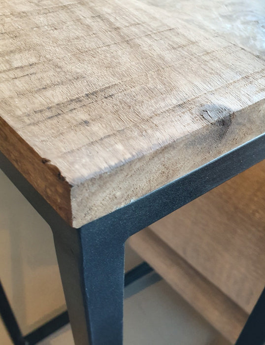 3-zitsbank Mangohout Naturel hout 40x27 cm-3-Zitsbanken-Brix