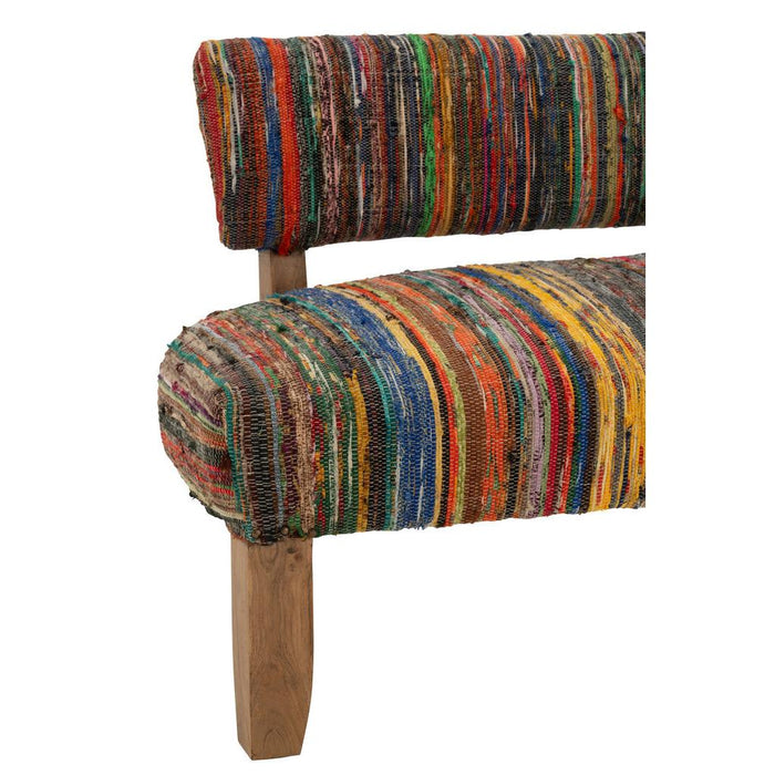 3-zitsbank Mix Acaciahout hout 65x120 cm-3-Zitsbanken-J-Line