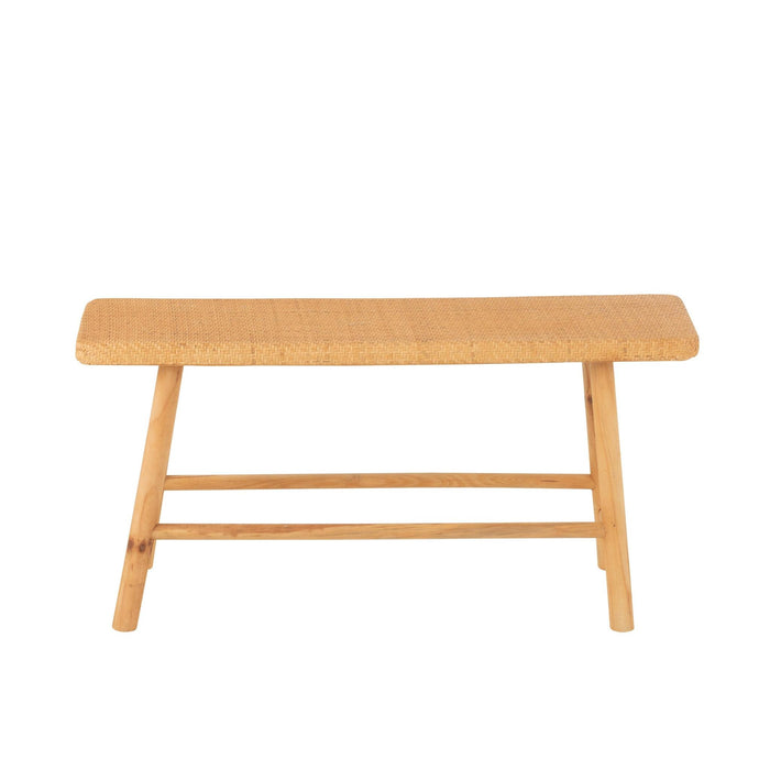 3-zitsbank Naturel Mdf Rechthoekig 30x92 cm-3-Zitsbanken-J-Line