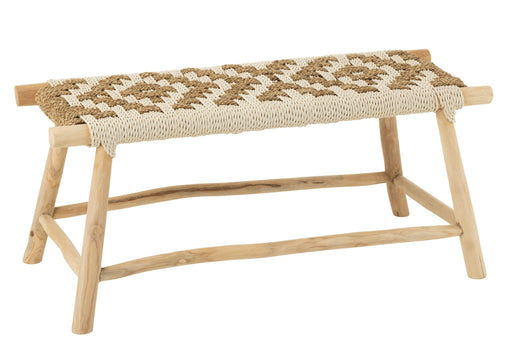3-zitsbank Naturel Zeegras 35x100 cm-3-Zitsbanken-J-Line