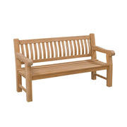 3-zitsbank Patrick Fat Teakhout Naturel hout 200x50 cm-3-Zitsbanken-Livingfurn