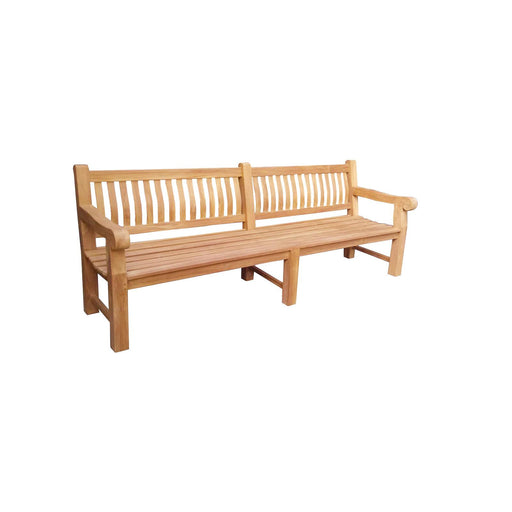 3-zitsbank Patrick Fat Teakhout Naturel hout 250x50 cm-3-Zitsbanken-Livingfurn